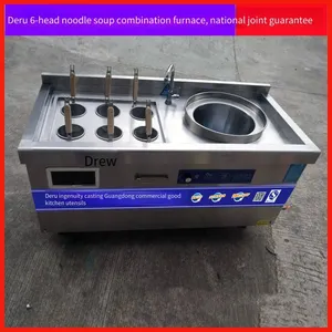 Commercial Six - Eye Noodle Cooker, Dumpling and Rice Noodle Cooker, Multi - Functional Electromagnetic Noodle Cooker, Kitchen Equipment for Noodle Shops thumbnail-3
