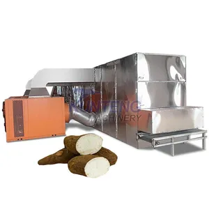 1-15 Tons Cassava Dehydrator Continuous Mesh Belt Dryer Konjac Sweet Potato Chips Drying Machine EPC thumbnail-1