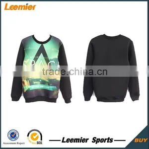 OEM Service All Over Digital Printing Custom Design Sublimation Crew Neck Sweatshirt thumbnail-5
