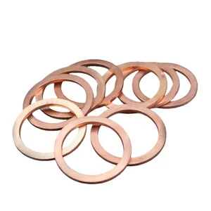 Custom Shaped Purple Copper Gaskets, Square and Round Copper Gaskets, Non-standard Processing thumbnail-1