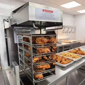 QD-55HE Professional 55L Electric Pressure Fryer 8 Head Capacity Commercial Chicken Frying System for Catering Hall thumbnail-4
