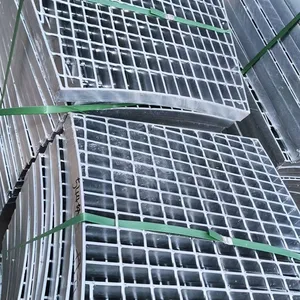Floor Grating for Oil Rig Platforms, Hot-Dip Galvanized Steel, 50x50mm Opening, 6mm Bar thumbnail-4