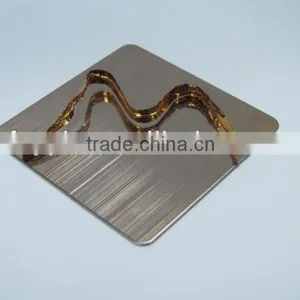 Color Brushed Stainless Steel Decorative Panel thumbnail-1