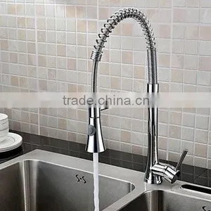 Brass Single Handle Flyway Kitchen Faucet Chrome Plated thumbnail-1