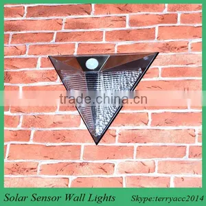 TOP Quality Solar Powered Wall Light Auto Sensor Fence LED Garden Yard Fence Lamp Outdoor thumbnail-1