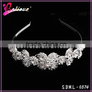Wholesale Hairband Jewelry Metal Flower Headband,women Hair Headband With Diamond thumbnail-1