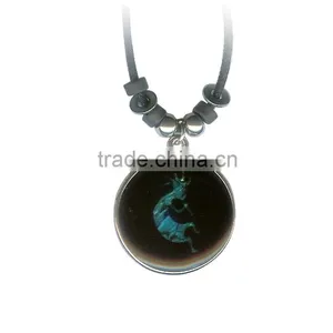 Womens TOPSHOP Jewellery Girls & Ladies Colour-changing Animal Mood Necklace With Pendant and Leather thumbnail-1