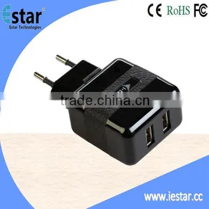 2.1A High Efficiency Dual Uab EU/US Plug Travel Home Charger thumbnail-1