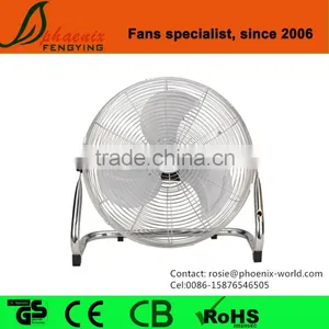 12 Inch Metal Material and Electri Power Source Strong Air Floor Fan thumbnail-1