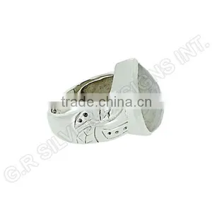 Rainbow Moonstone Gemstone Jewelry,925 Sterling Silver Women Rings Jewelry thumbnail-3