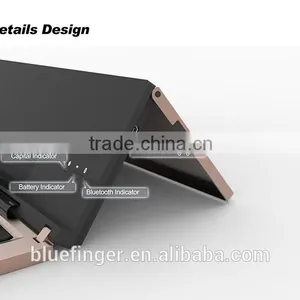 Factory Supply Wholesale Price Aluminum Alloy Foldable Bluetoot 3.0 Keyboard for Smartphones and Laptops thumbnail-5