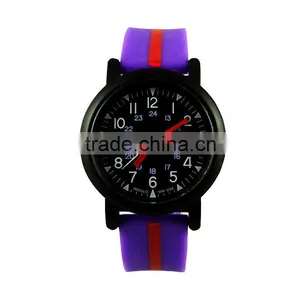 2015 Hot Selling Silicone Band Fashion Custom Design Stainless Steel Case Kids Watch in China thumbnail-2