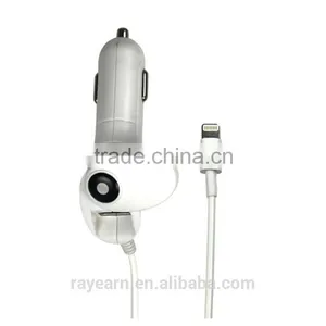 REYON Dual Rapid USB Corded Car Charger Cigarette Charger for Dual Car Charger With Micro USB - for Motorola Droid Razr Maxx, thumbnail-3