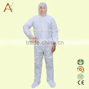 White Plastic Women Working Overalls Jumpsuit thumbnail-4