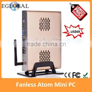Wholesale Cheapest Hard Drive Server Case for Intel N270 1.6GHz, Max 2gb Ram Wifi E-mini Itx Case Winxp Fanless Server thumbnail-1
