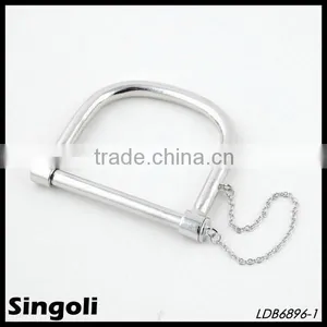 "D" Lock Bangle Bracelet Gold Plating Bracelet thumbnail-2