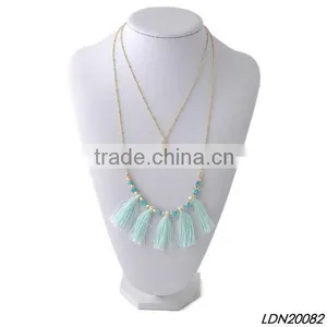 Tassel Layering Sea Horse Pendant Necklace Bracelet Earring Jewelry Set Supplier's Choice thumbnail-1