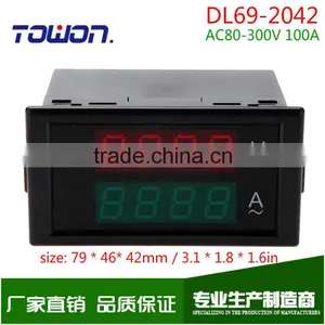 DL69-2042 4 Digits LED AC Digital Ammeter Voltmeter 2in1 Combo Meter AC80-300V AC100A thumbnail-5