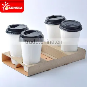 Hot Selling Take-away Paper Cup Carrier for Coffee Cup thumbnail-3
