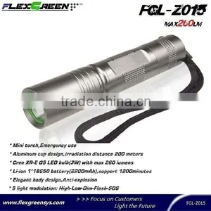 18650 Battery Q5 Military EDC Mini Torch thumbnail-2