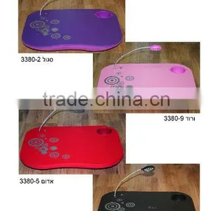 Portable Laptop Desk With Led Light and Cupholder thumbnail-1