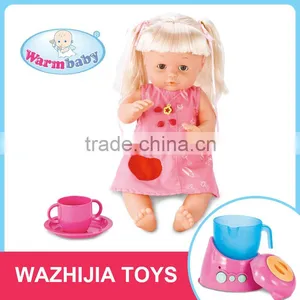 Top Kid Toy for 2016 Baby Vinyl Doll With Cooking Tools for 3+ Year Old Children thumbnail-1