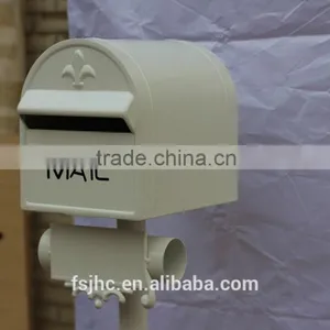 Foshan JHC-1022B Post Mounted Aluminum Mailbox/Decorative Letterbox/Outdoor Standing Postbox For Garden With Newspaper Holder thumbnail-1