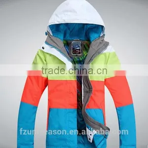 Colorful Stripe Lightweight Ski Jackets thumbnail-2