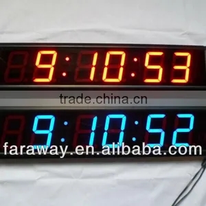 High Quality 4" Led Airport Wall Clock With Temperature thumbnail-1