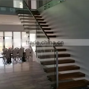 Hidden Stringer Wooden Floating Stairs/staircase Made in China--YUDI thumbnail-2