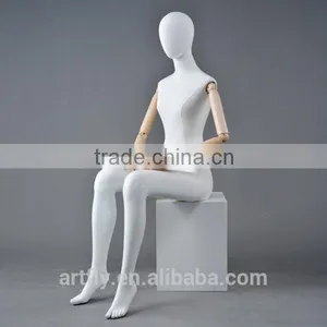 Fabric Covered Sitting Female Mannequins Manufacturer thumbnail-1