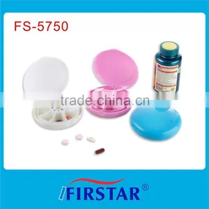 Colorful Plastic Round 7 Day Pill Box for Female Buyer thumbnail-1