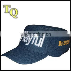 Wholesale Denim Cap/custom 3d Embroidery Military Hat thumbnail-1