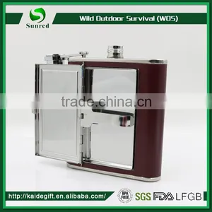 Promotional Custom Stainless Steel Hip Flask With Color Transfer Printing thumbnail-2