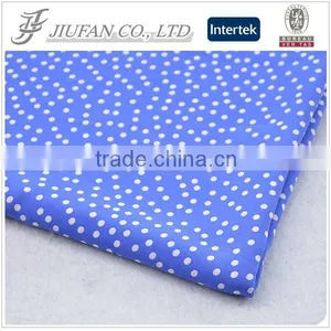 Jiufan Textile 100% Spun Polyester Fabric Good Quality White Dot Printed Georgette Fabric Quality Choice thumbnail-1