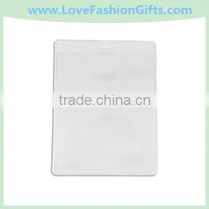 Clear Vinyl Vertical Event Badge Holder With Slot thumbnail-1