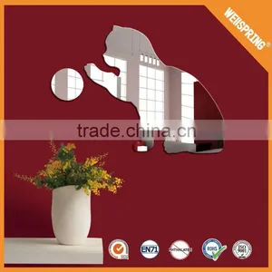Hundreds of Wholesale None-toxic China Supplier Cat Shaped Mirror Wall Stickers thumbnail-1