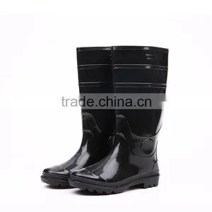 2016 Hot Selling Cheap Black Pvc Rain Boots Without Steel Toe, Cheap Plastic Pvc Rain Boots thumbnail-1