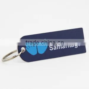 Hot Selling Custom Plastic Key Tag With Key Ring thumbnail-1