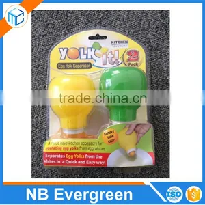 Easy Clean Silicone Round Egg Yolk Out Separators, Pluck Egg Yolk Extractors thumbnail-3