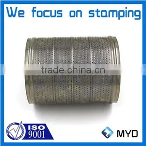 High Precision Welded Mesh Plate Cylinder Perforated Stainless Steel Part thumbnail-5