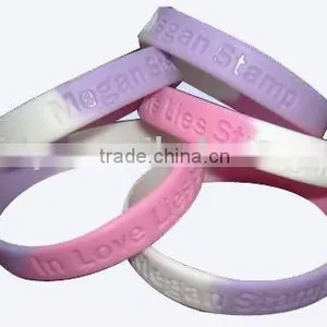 Promotional 100% Eco-friendly Silicon Friendship Bracelets thumbnail-1