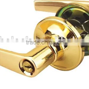 Euro Heavy Duty Lever Lock Goldern Zinc Alloy Passage Lever Handle Quality Choice thumbnail-4