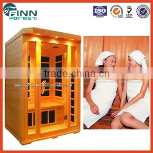 2 Person Home Use Hemlock Beauty Infrared Mini Sauna Room thumbnail-1