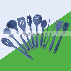 Food Grade Utensil Spoon Spatula Silicon Cooking Tool Set, FDA LFGB Eco-Friendly and Silicone Kitchen Utensil Set thumbnail-1