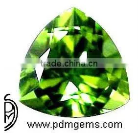 Peridot Semi Precious Gemstone Trillion Cut For Diamond Jewelry From Manufacturer/Wholesaler thumbnail-1