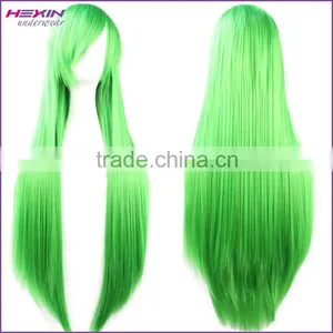 80cm Long Black Straight Beauty Cosplay Hair Wig thumbnail-3