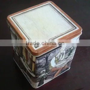 Big Square Tin Box Wholesale thumbnail-1