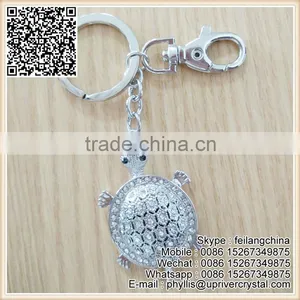 Key Ring Crystal Pave Tortoise Keychain For Cheap Sale thumbnail-2