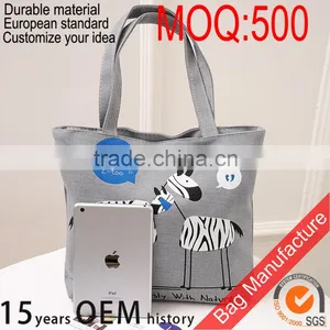 Promotional Cotton Wholesale Foldable Reusable Grocery Bag for Shopping thumbnail-4